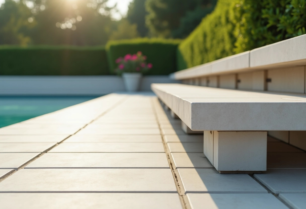 terrasse carrelée